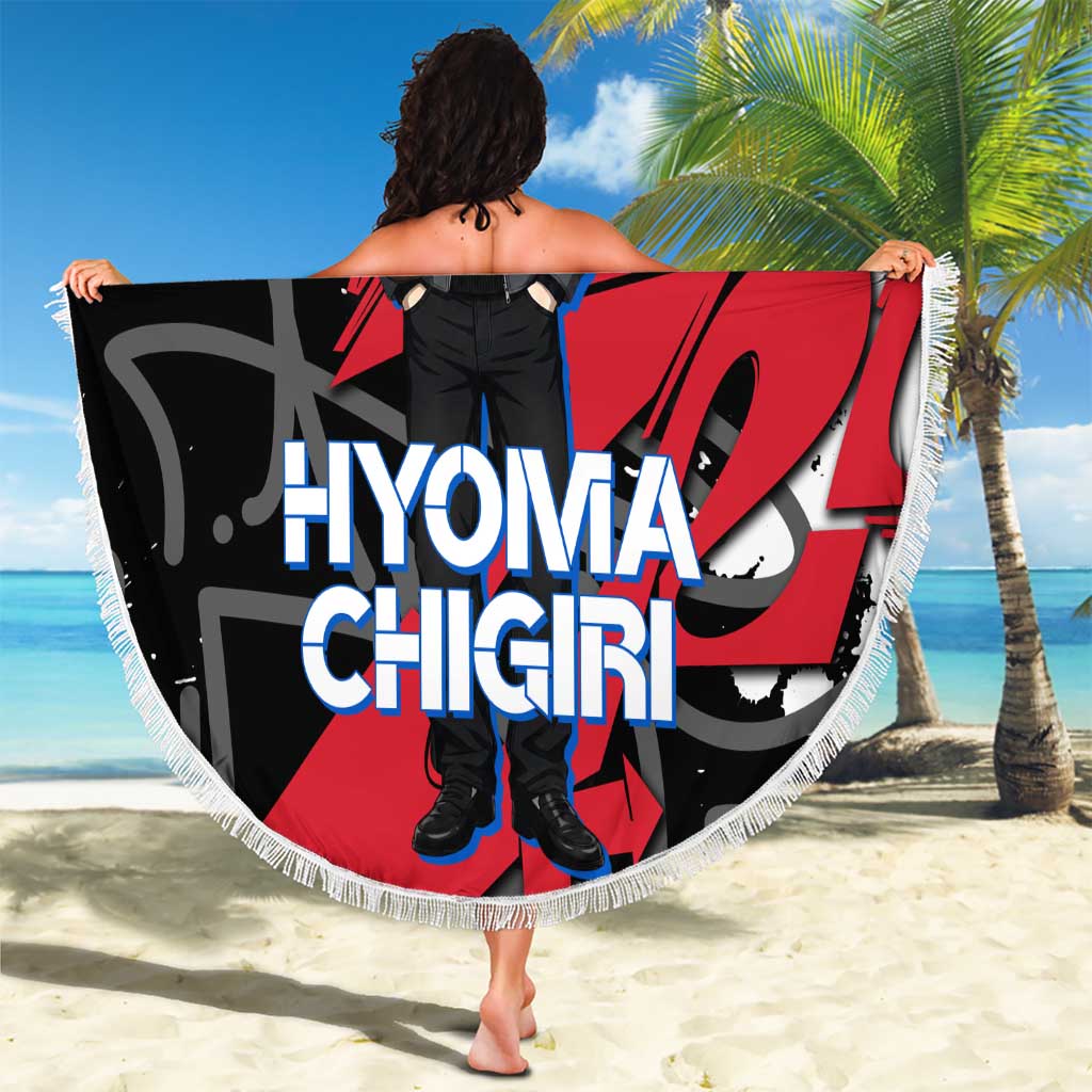 Hyoma Chigiri Blue Lock Beach Blanket Urban Graffiti Street Art Style