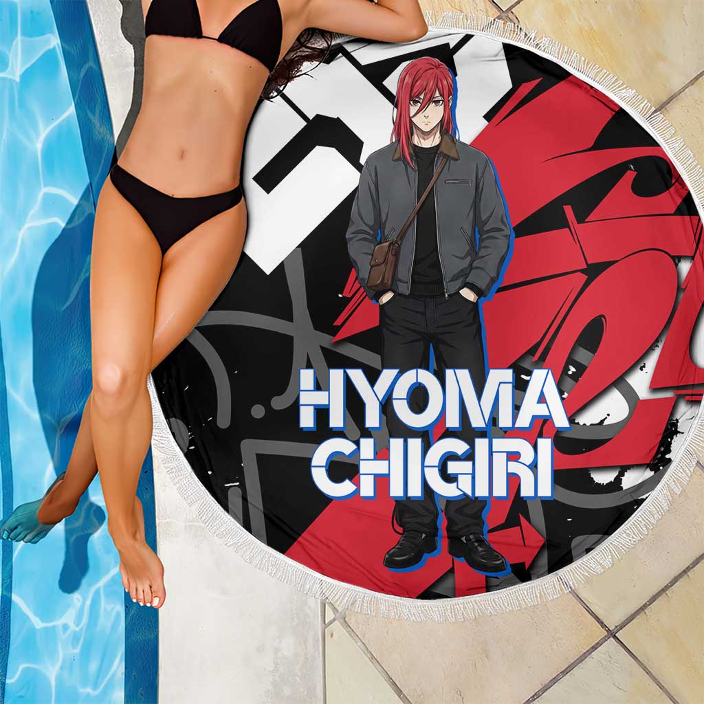Hyoma Chigiri Blue Lock Beach Blanket Urban Graffiti Street Art Style