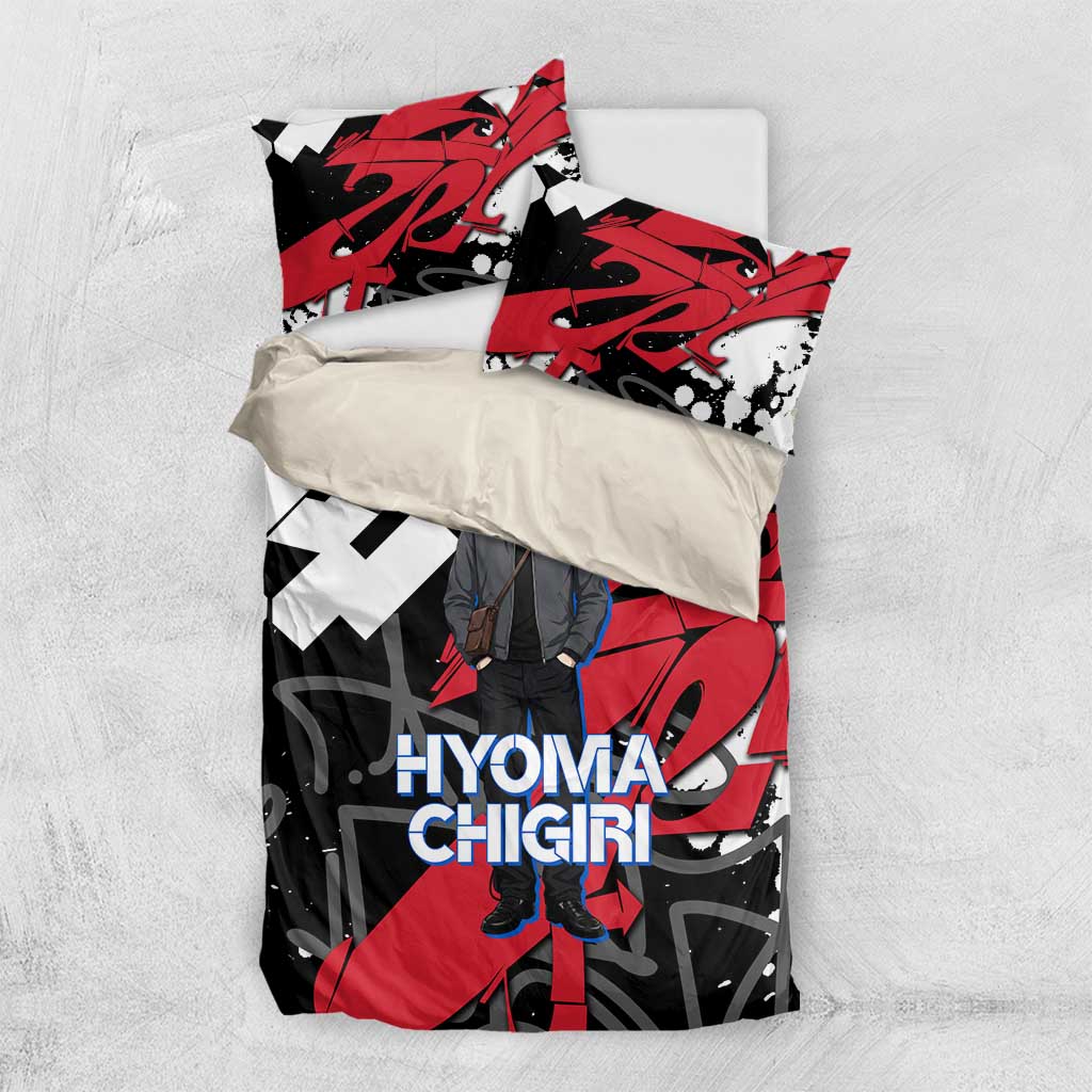Hyoma Chigiri Blue Lock Bedding Set Urban Graffiti Street Art Style