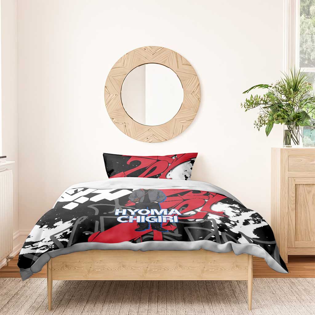 Hyoma Chigiri Blue Lock Bedding Set Urban Graffiti Street Art Style