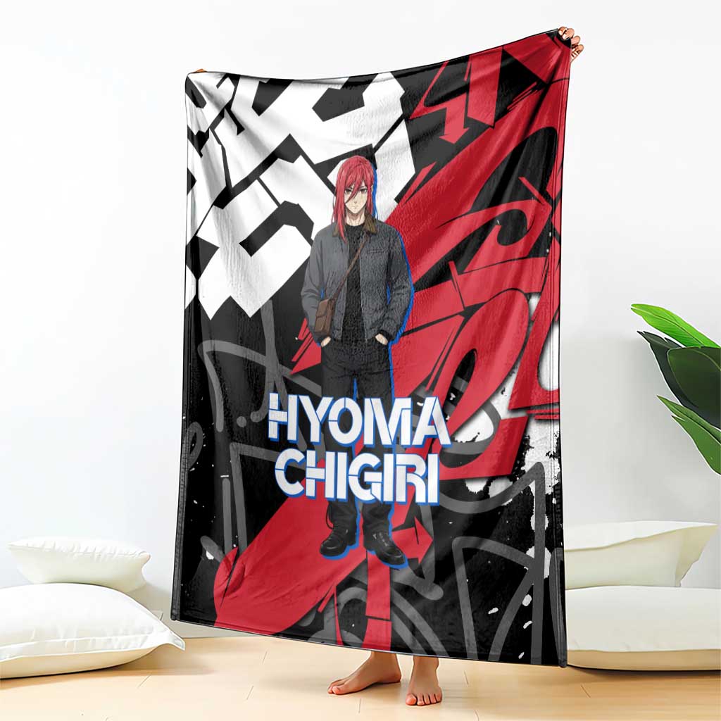 Hyoma Chigiri Blue Lock Blanket Urban Graffiti Street Art Style