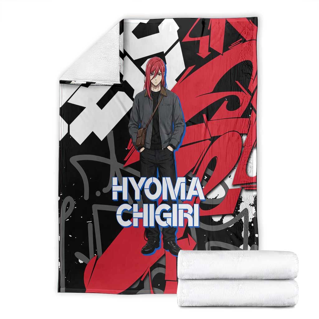 Hyoma Chigiri Blue Lock Blanket Urban Graffiti Street Art Style