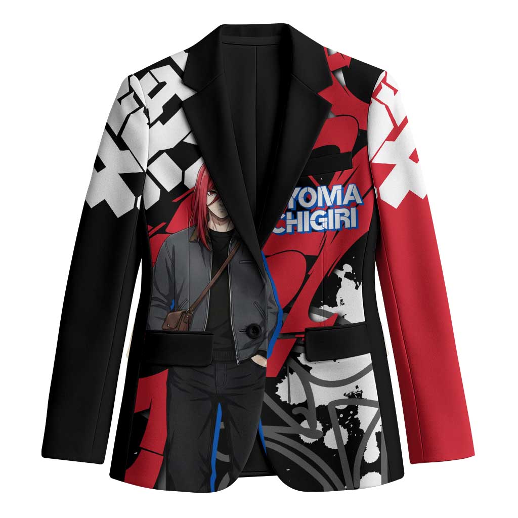 Hyoma Chigiri Blue Lock Blazer Urban Graffiti Street Art Style