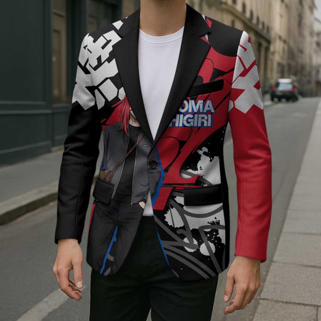 Hyoma Chigiri Blue Lock Blazer Urban Graffiti Street Art Style