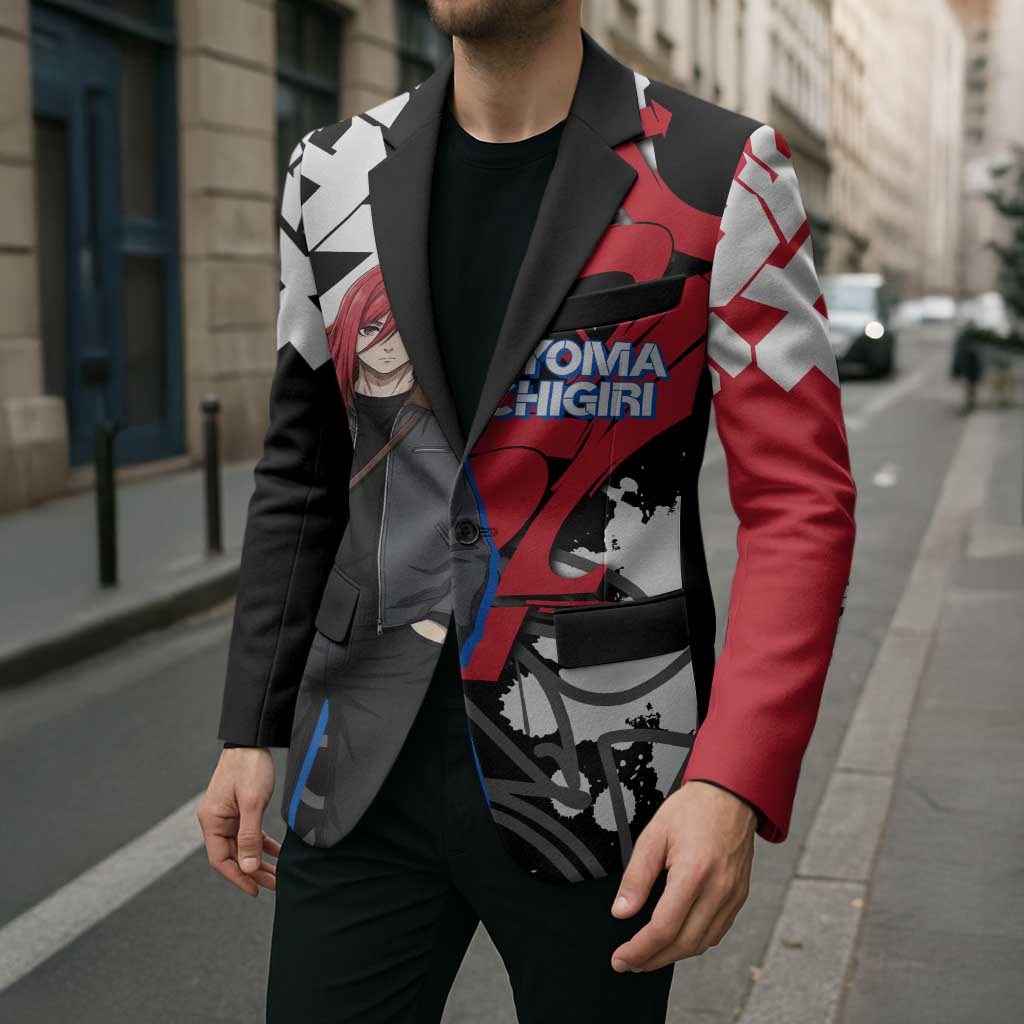 Hyoma Chigiri Blue Lock Blazer Urban Graffiti Street Art Style
