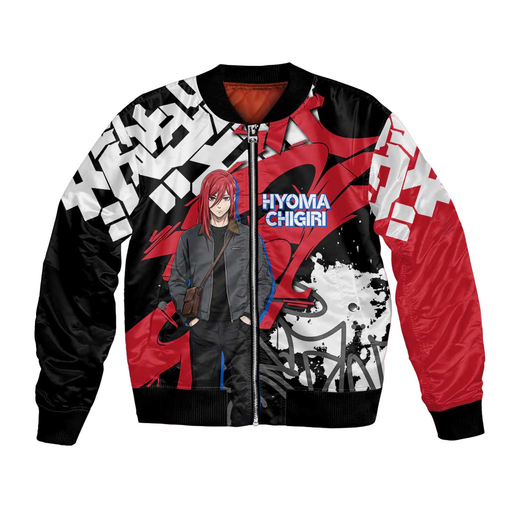 Hyoma Chigiri Blue Lock Bomber Jacket Urban Graffiti Street Art Style
