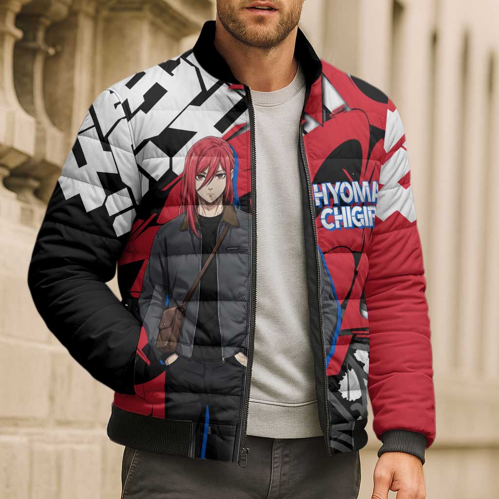 Hyoma Chigiri Blue Lock Bomber Puffer Jacket Urban Graffiti Street Art Style