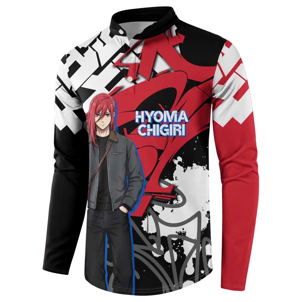 Hyoma Chigiri Blue Lock Button Sweatshirt Urban Graffiti Street Art Style