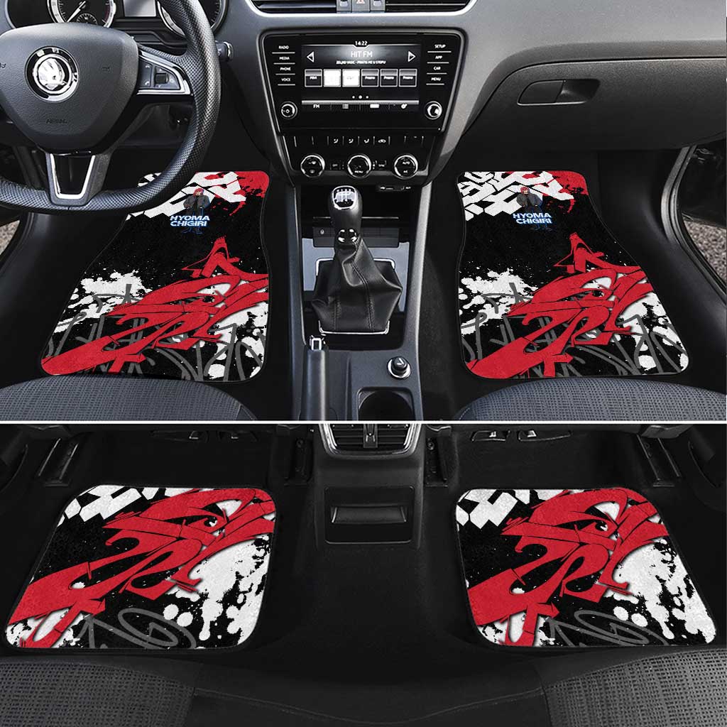 Hyoma Chigiri Blue Lock Car Mats Urban Graffiti Street Art Style