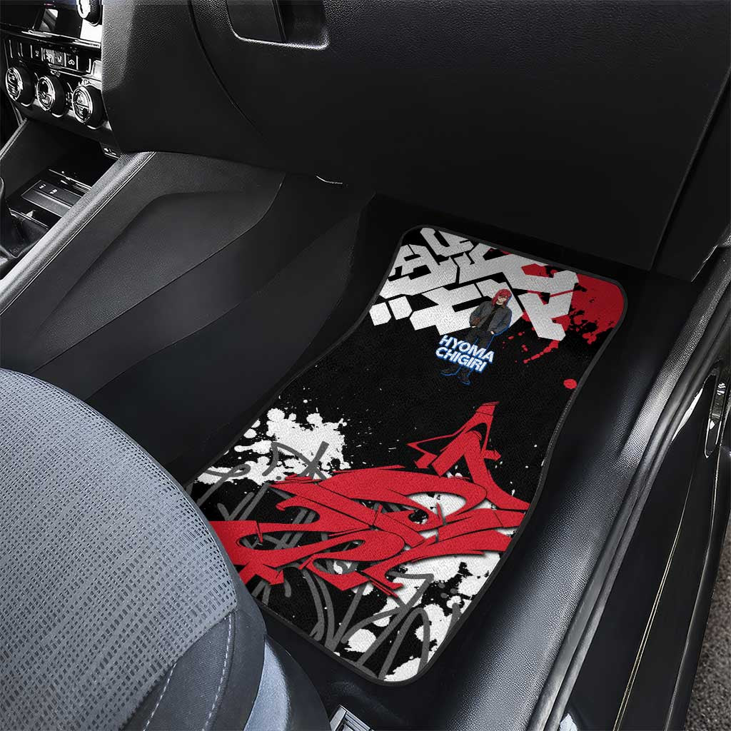 Hyoma Chigiri Blue Lock Car Mats Urban Graffiti Street Art Style