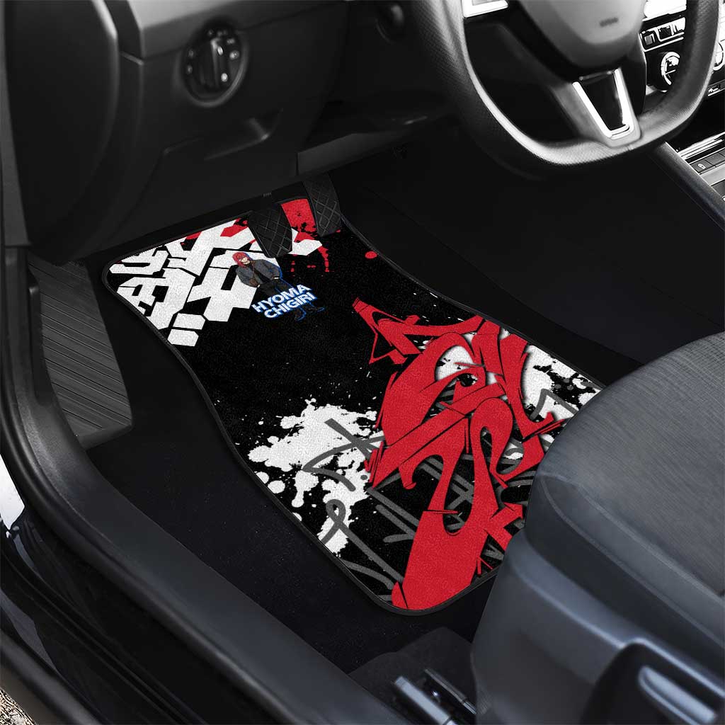 Hyoma Chigiri Blue Lock Car Mats Urban Graffiti Street Art Style