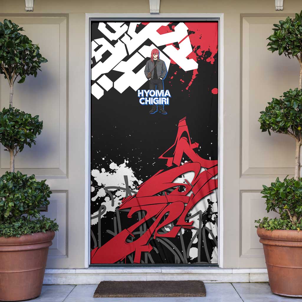 Hyoma Chigiri Blue Lock Door Cover Urban Graffiti Street Art Style