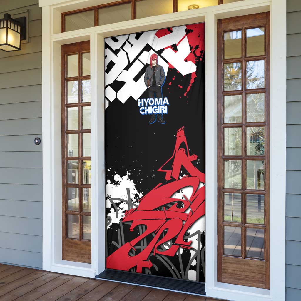 Hyoma Chigiri Blue Lock Door Cover Urban Graffiti Street Art Style