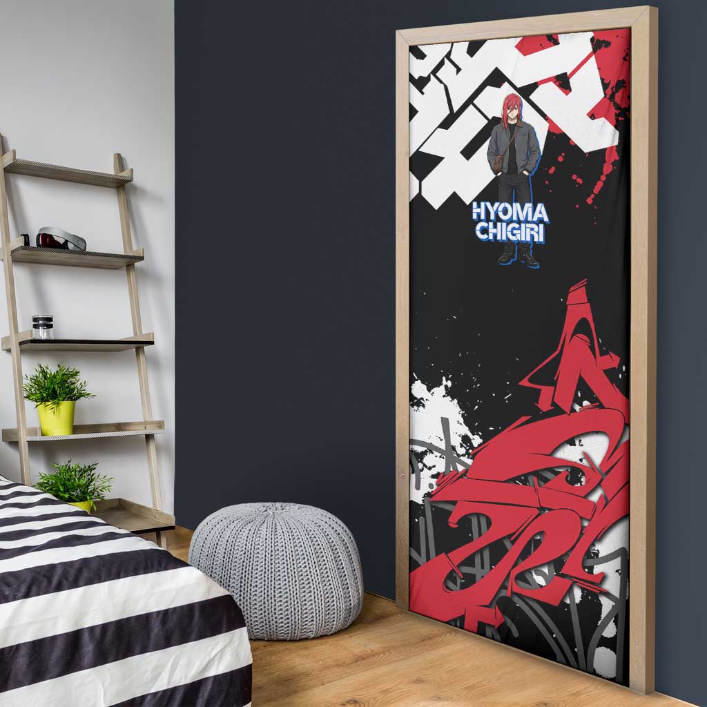 Hyoma Chigiri Blue Lock Door Cover Urban Graffiti Street Art Style