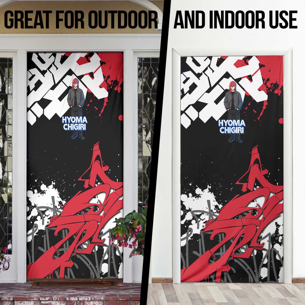 Hyoma Chigiri Blue Lock Door Cover Urban Graffiti Street Art Style