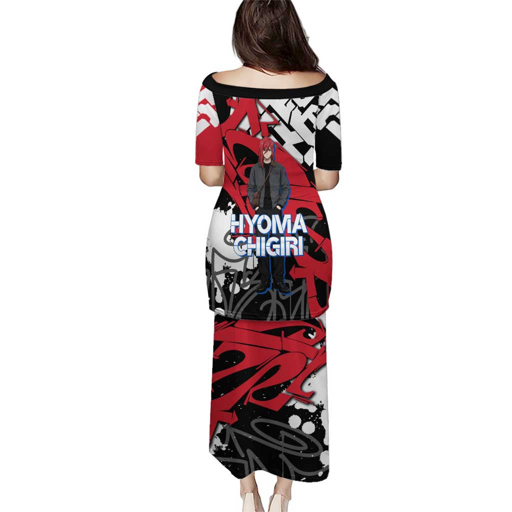 Hyoma Chigiri Blue Lock Family Matching Puletasi and Hawaiian Shirt Urban Graffiti Street Art Style
