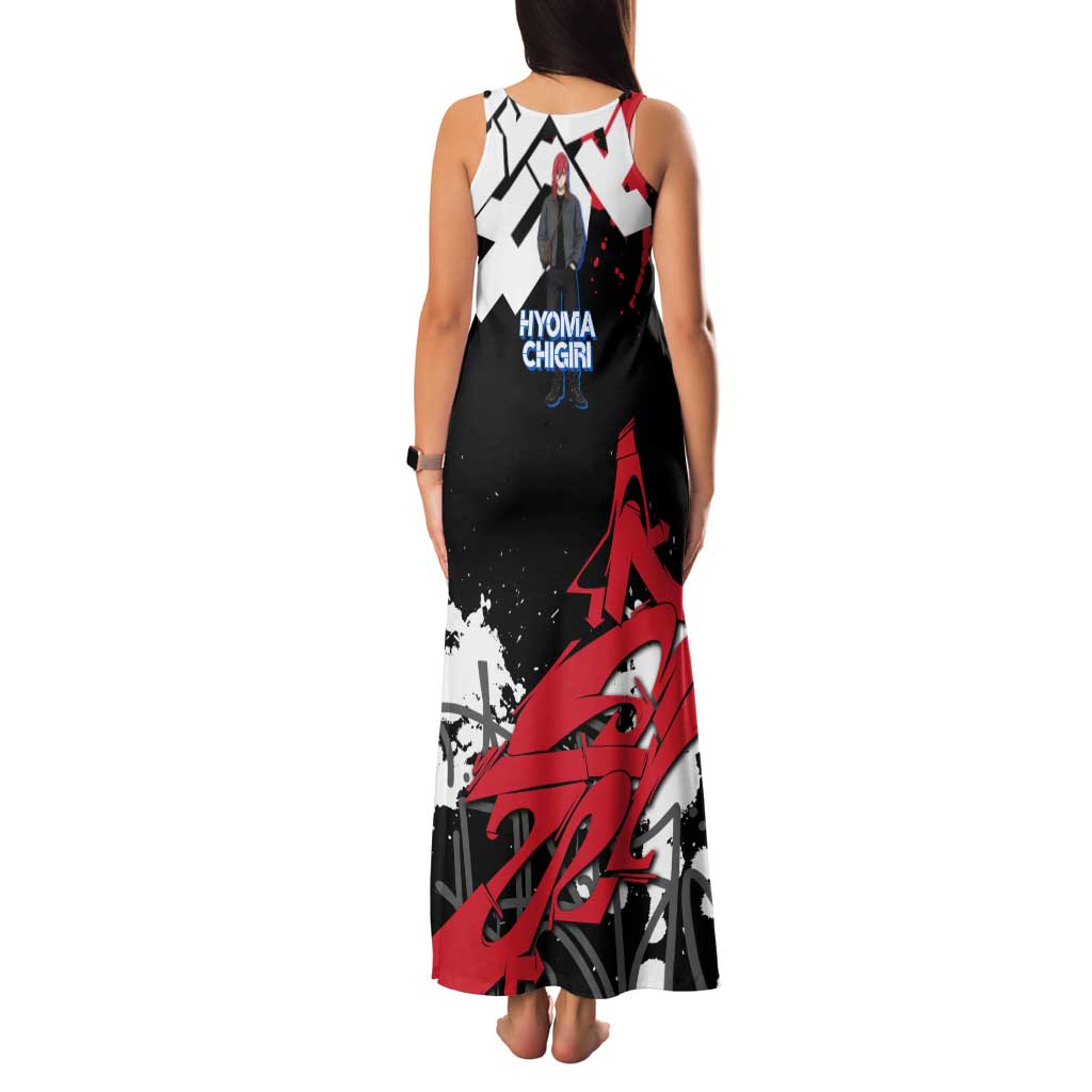 Hyoma Chigiri Blue Lock Family Matching Tank Maxi Dress and Hawaiian Shirt Urban Graffiti Street Art Style