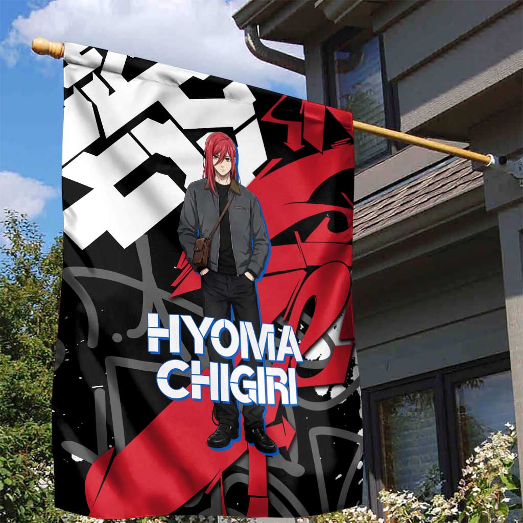 Hyoma Chigiri Blue Lock Garden Flag Urban Graffiti Street Art Style