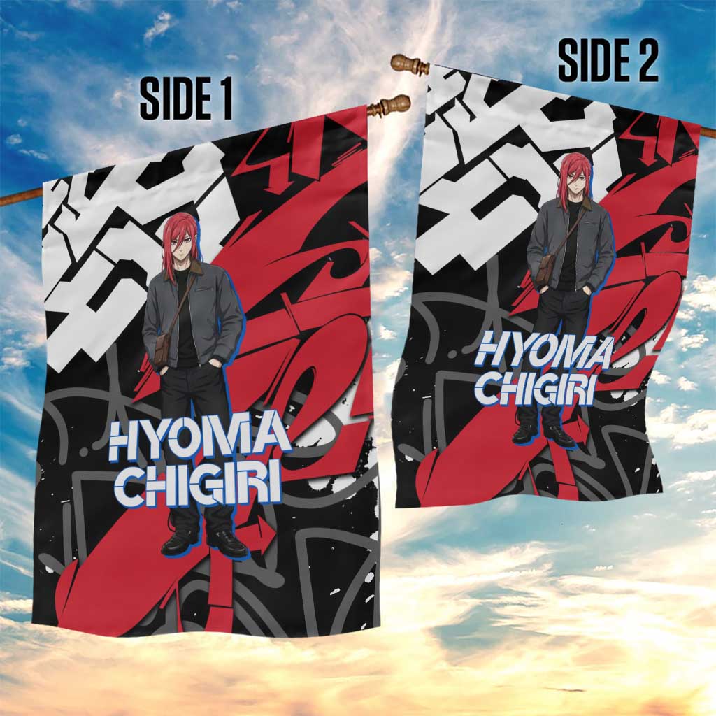 Hyoma Chigiri Blue Lock Garden Flag Urban Graffiti Street Art Style
