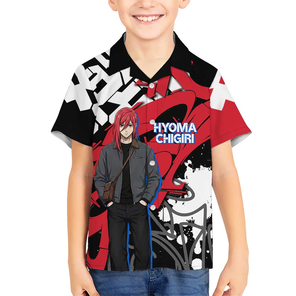 Hyoma Chigiri Blue Lock Hawaiian Shirt Urban Graffiti Street Art Style
