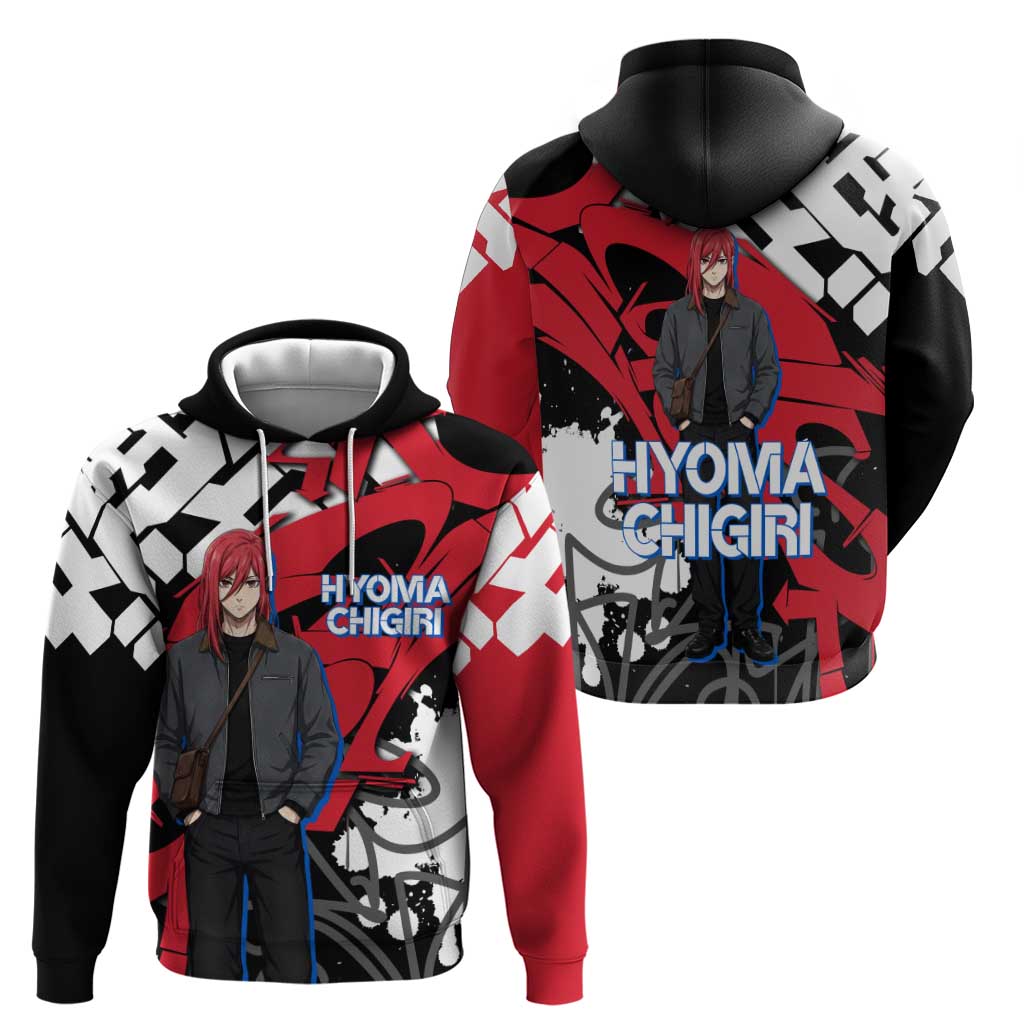 Hyoma Chigiri Blue Lock Hoodie Urban Graffiti Street Art Style