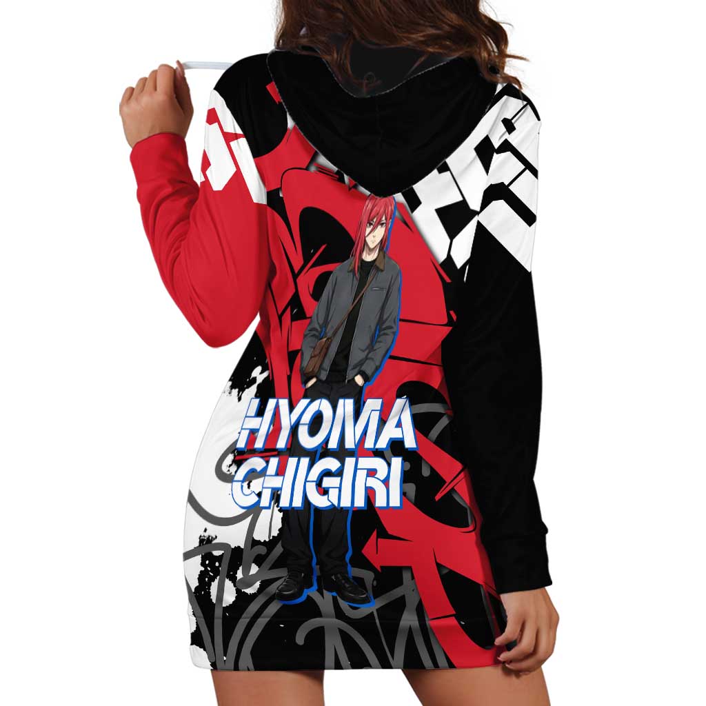 Hyoma Chigiri Blue Lock Hoodie Dress Urban Graffiti Street Art Style