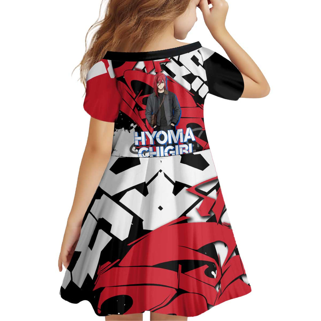 Hyoma Chigiri Blue Lock Kid Short Sleeve Dress Urban Graffiti Street Art Style