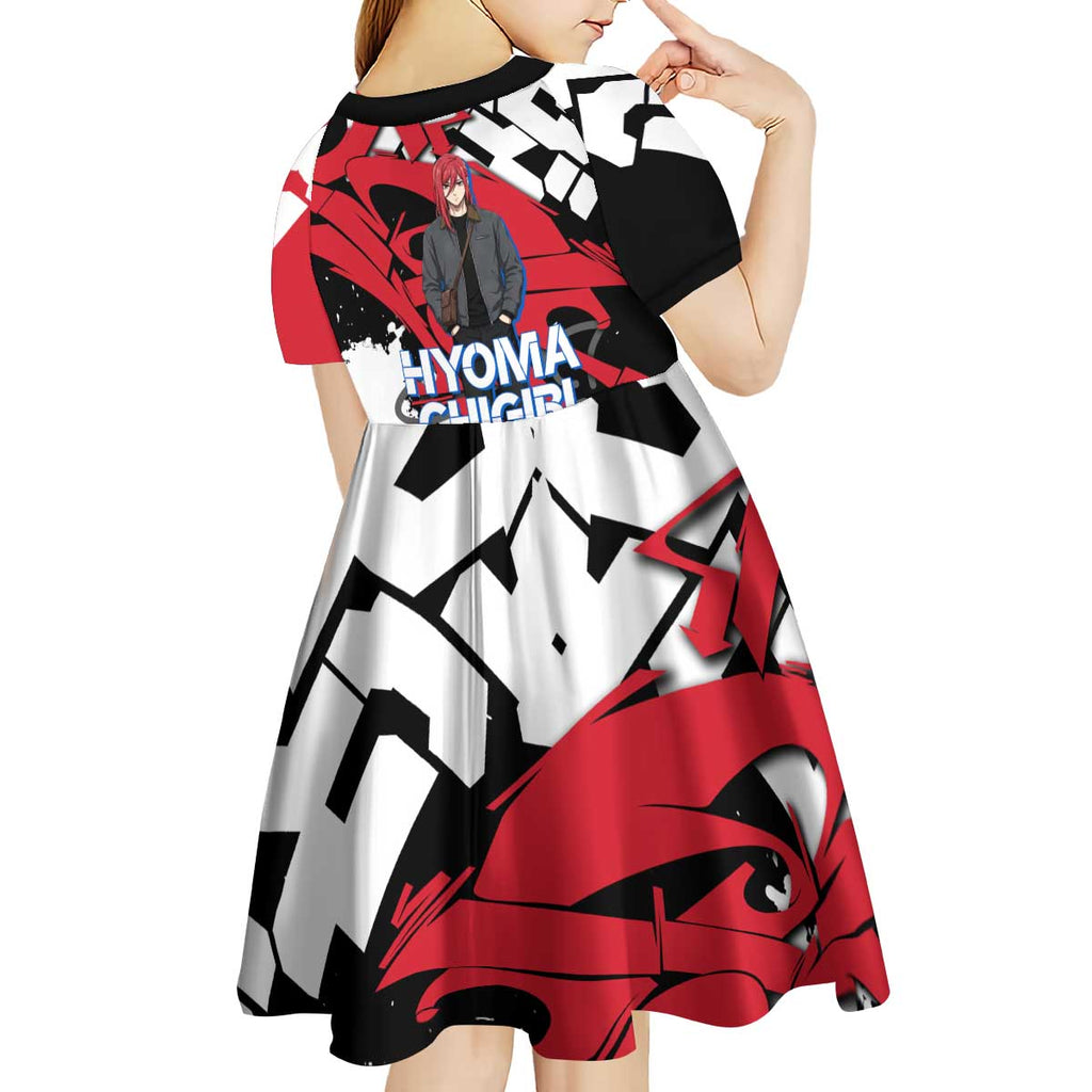 Hyoma Chigiri Blue Lock Kid Short Sleeve Dress Urban Graffiti Street Art Style