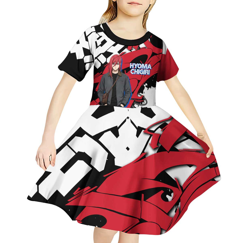 Hyoma Chigiri Blue Lock Kid Short Sleeve Dress Urban Graffiti Street Art Style