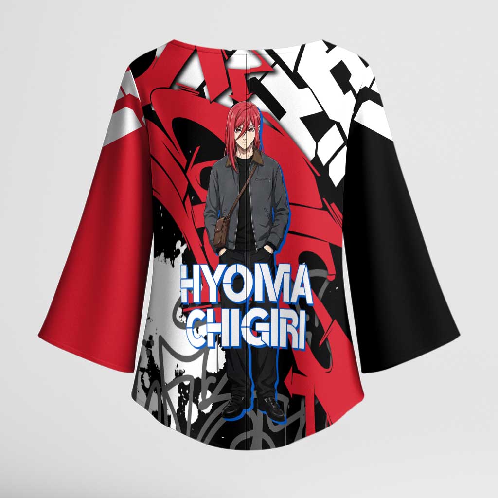 Hyoma Chigiri Blue Lock Kimono Sleeve Blouse Urban Graffiti Street Art Style