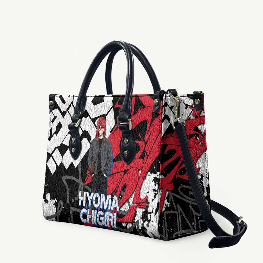 Hyoma Chigiri Blue Lock Leather Bag Urban Graffiti Street Art Style