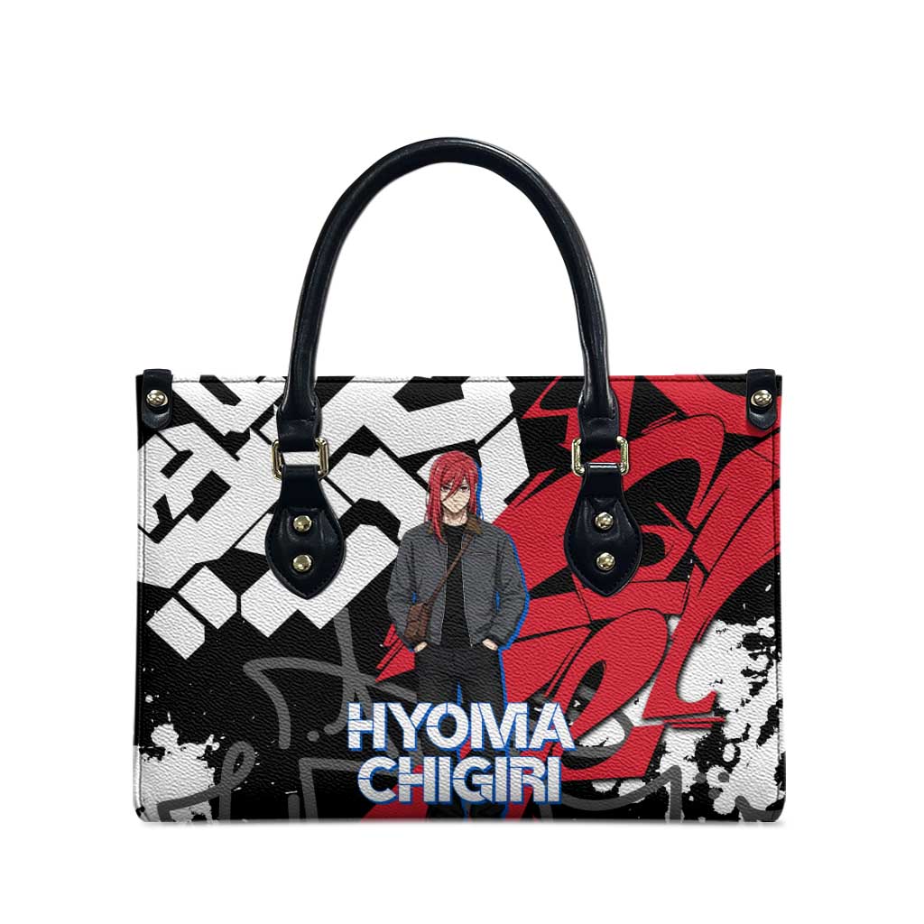 Hyoma Chigiri Blue Lock Leather Bag Urban Graffiti Street Art Style