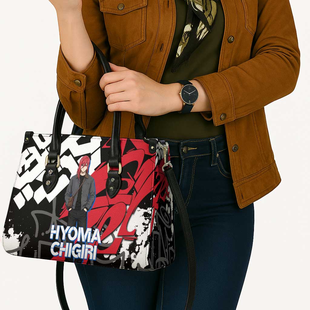 Hyoma Chigiri Blue Lock Leather Bag Urban Graffiti Street Art Style