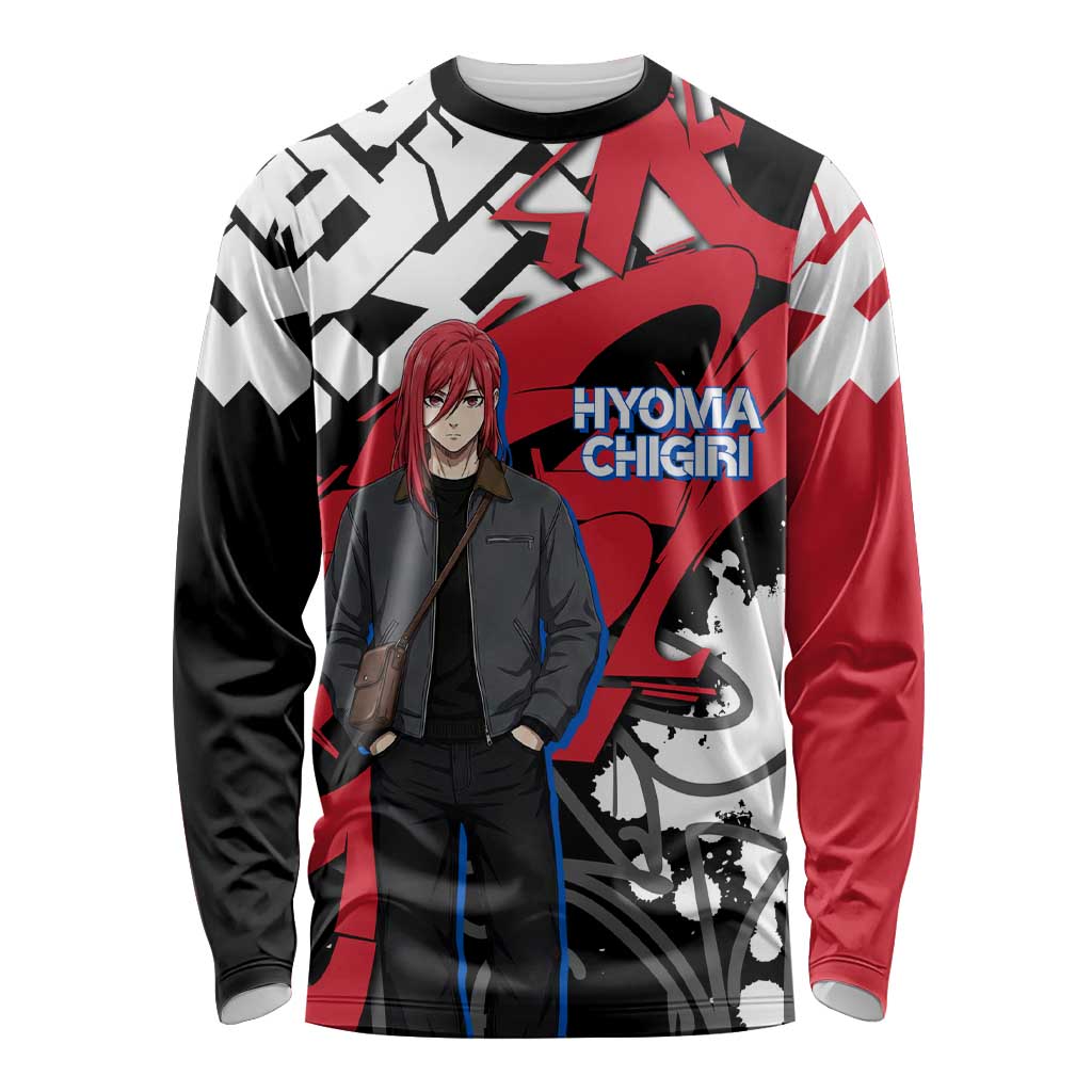 Hyoma Chigiri Blue Lock Long Sleeve Shirt Urban Graffiti Street Art Style