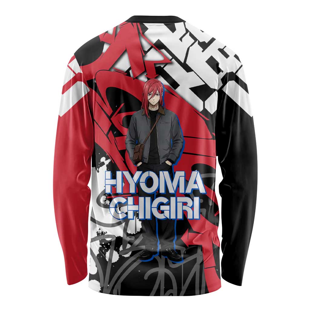 Hyoma Chigiri Blue Lock Long Sleeve Shirt Urban Graffiti Street Art Style