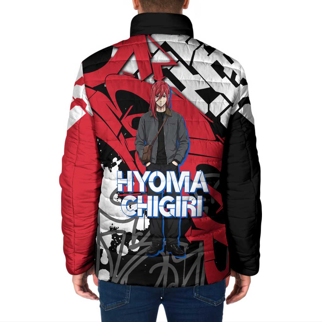 Hyoma Chigiri Blue Lock Padded Jacket Urban Graffiti Street Art Style