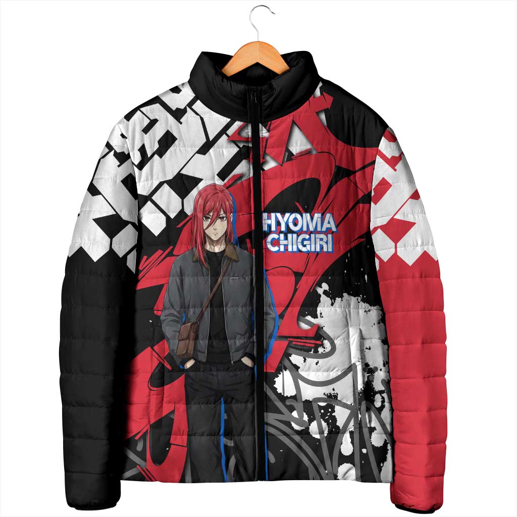 Hyoma Chigiri Blue Lock Padded Jacket Urban Graffiti Street Art Style