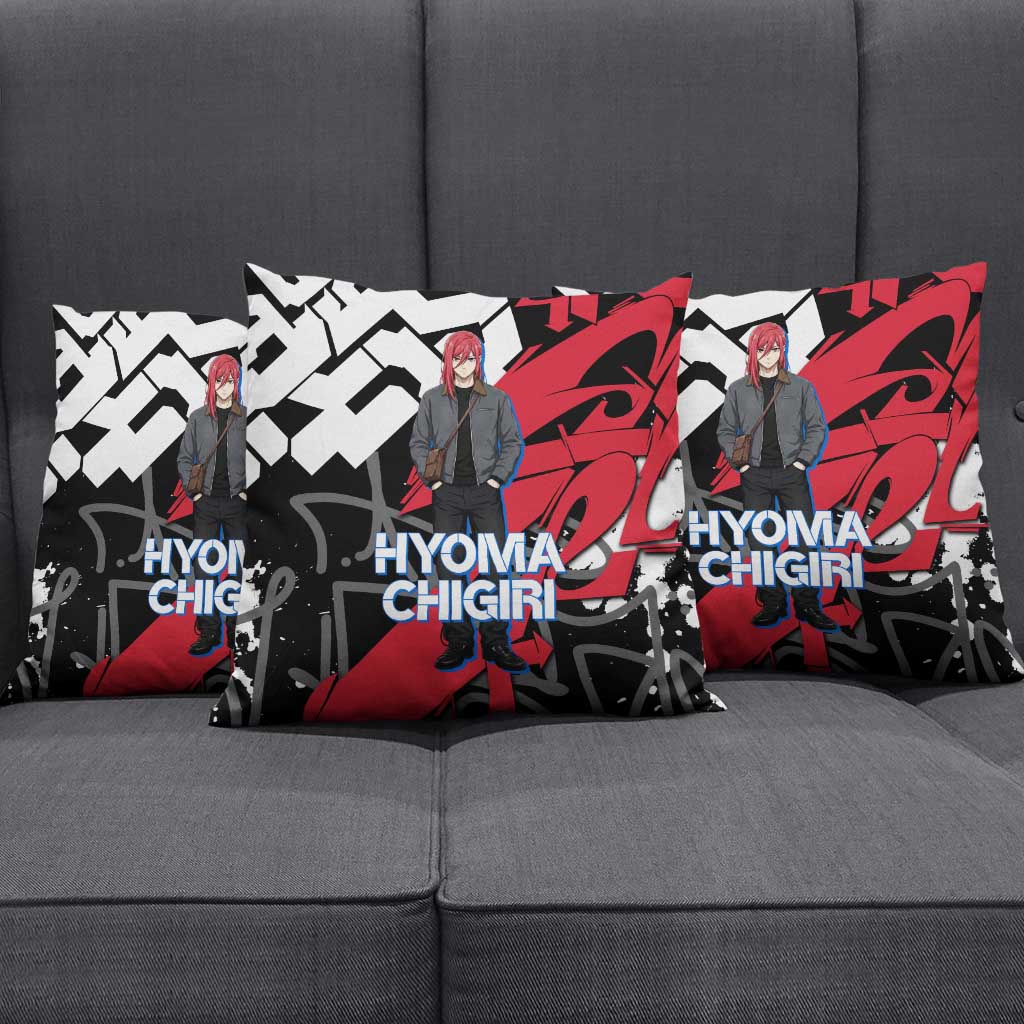 Hyoma Chigiri Blue Lock Pillow Cover Urban Graffiti Street Art Style