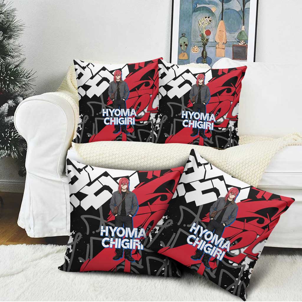 Hyoma Chigiri Blue Lock Pillow Cover Urban Graffiti Street Art Style