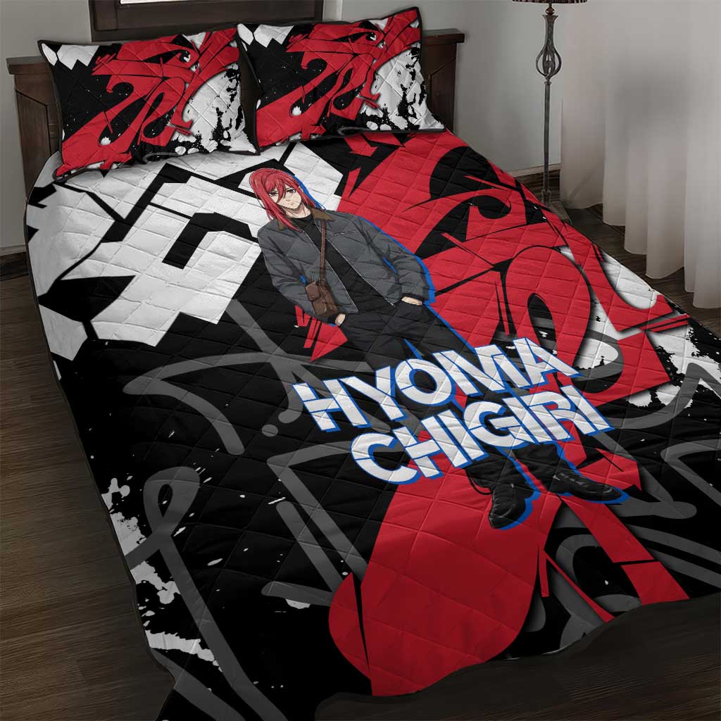 Hyoma Chigiri Blue Lock Quilt Bed Set Urban Graffiti Street Art Style