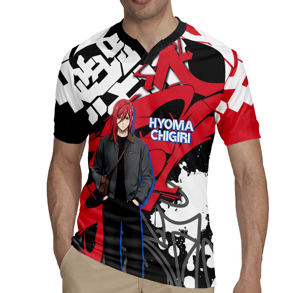 Hyoma Chigiri Blue Lock Rugby Jersey Urban Graffiti Street Art Style