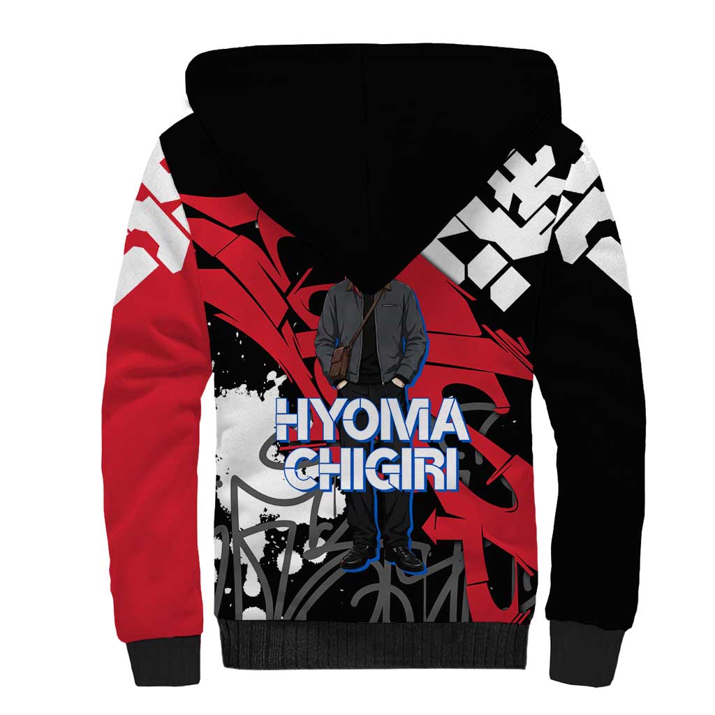 Hyoma Chigiri Blue Lock Sherpa Hoodie Urban Graffiti Street Art Style