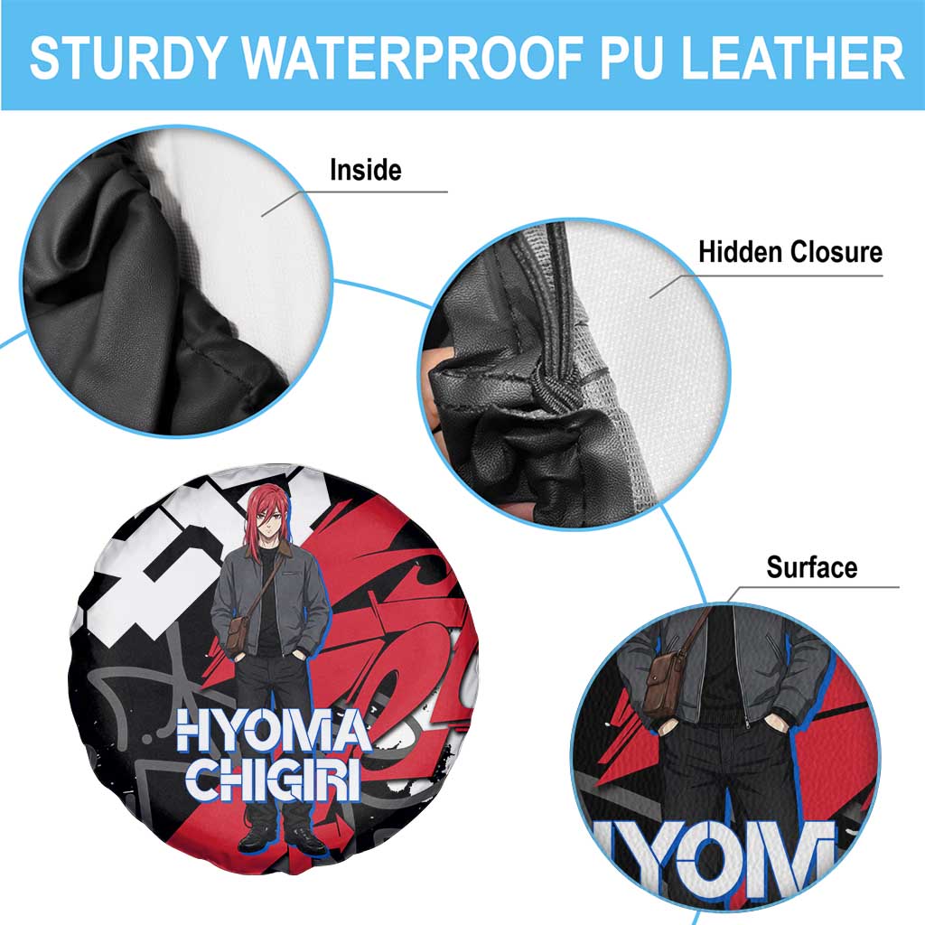 Hyoma Chigiri Blue Lock Spare Tire Cover Urban Graffiti Street Art Style