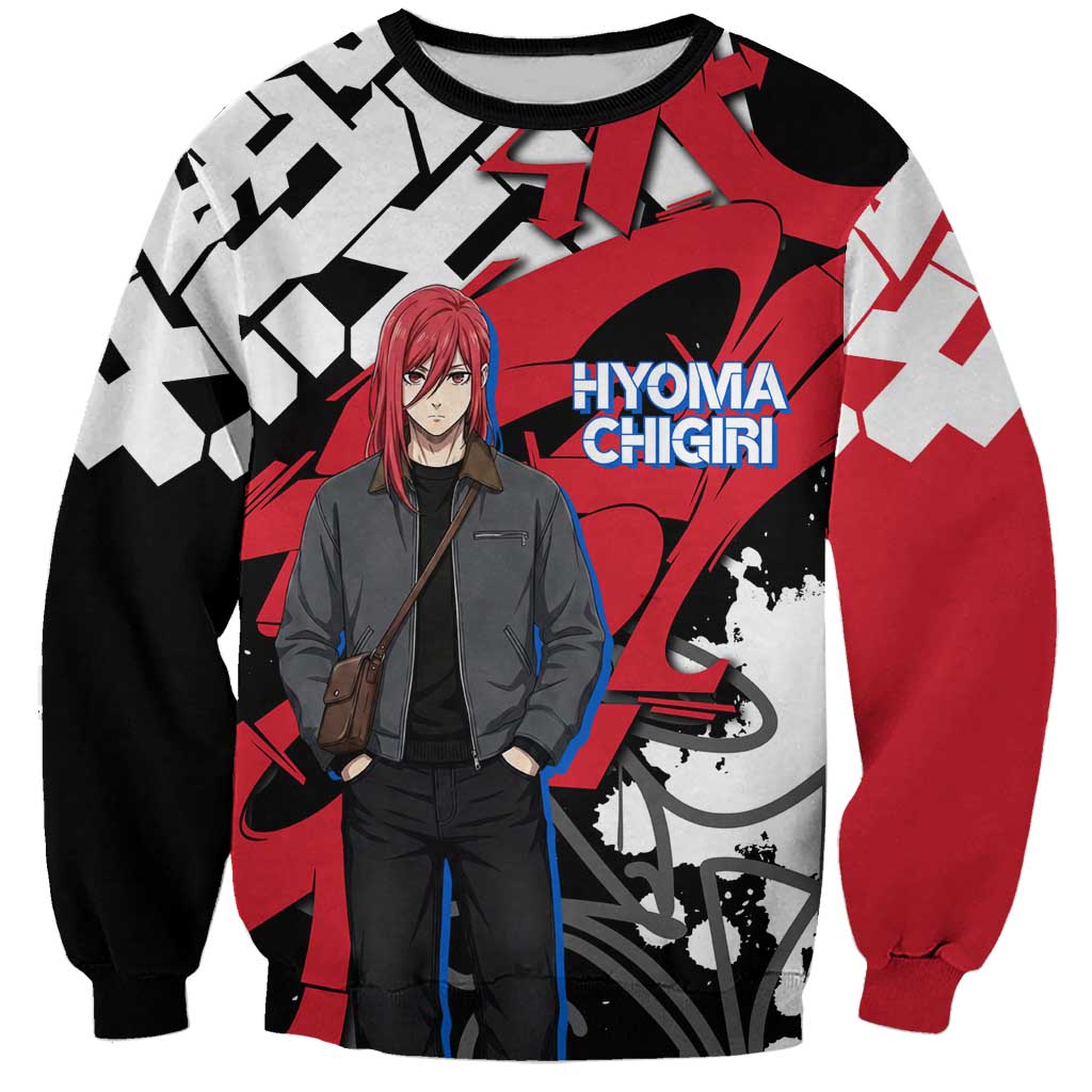Hyoma Chigiri Blue Lock Sweatshirt Urban Graffiti Street Art Style