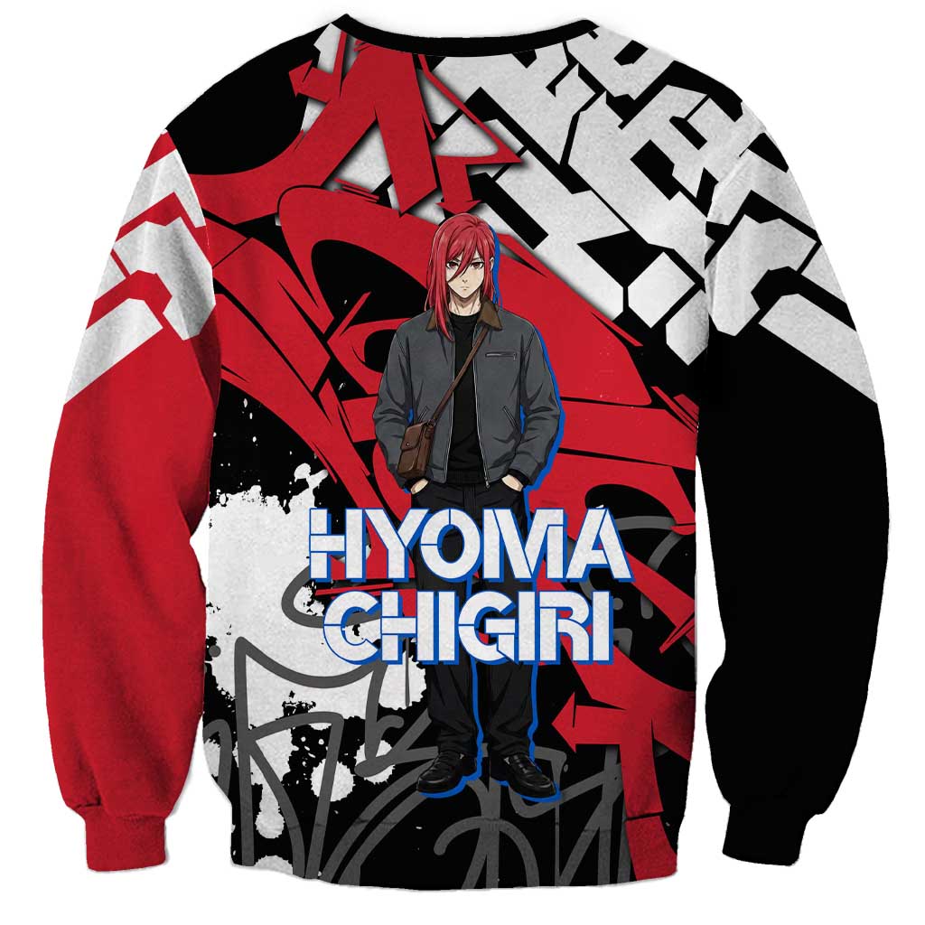 Hyoma Chigiri Blue Lock Sweatshirt Urban Graffiti Street Art Style