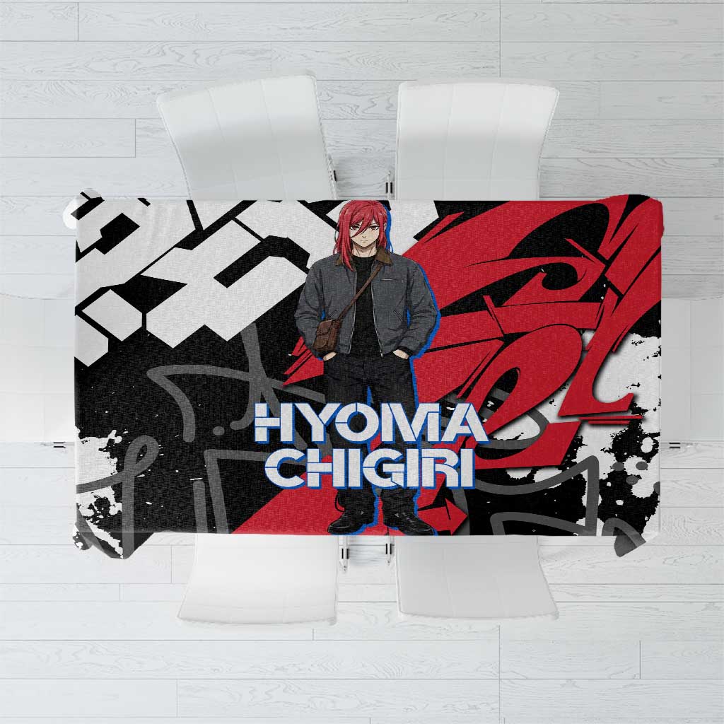 Hyoma Chigiri Blue Lock Tablecloth Urban Graffiti Street Art Style