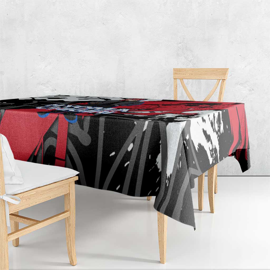 Hyoma Chigiri Blue Lock Tablecloth Urban Graffiti Street Art Style