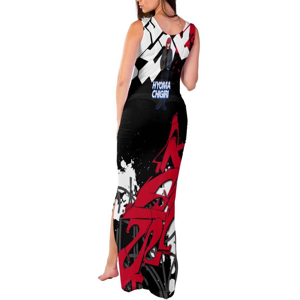 Hyoma Chigiri Blue Lock Tank Maxi Dress Urban Graffiti Street Art Style