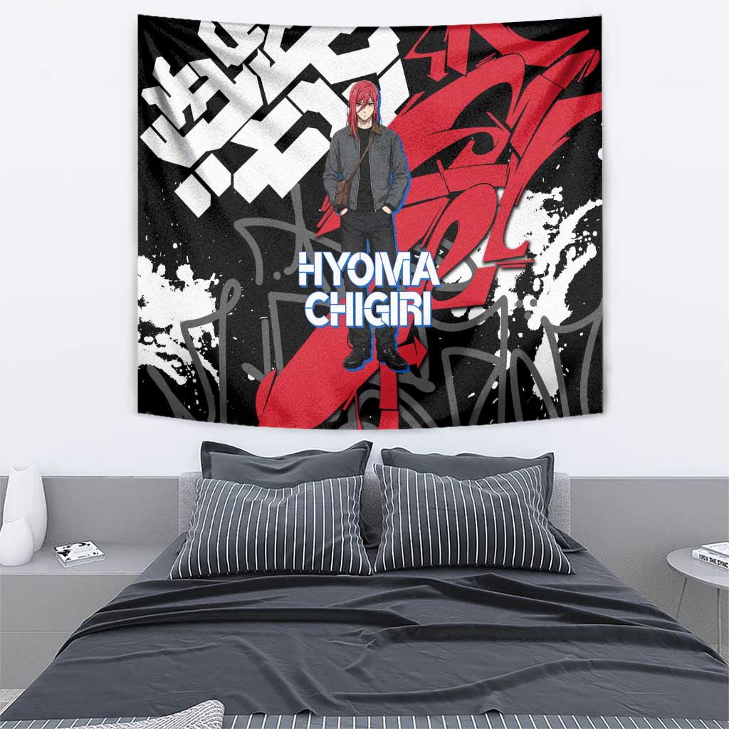 Hyoma Chigiri Blue Lock Tapestry Urban Graffiti Street Art Style