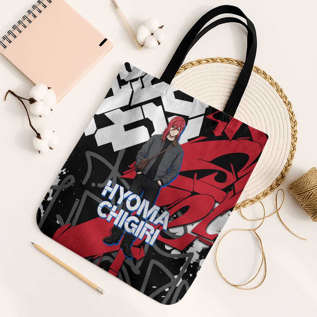 Hyoma Chigiri Blue Lock Tote Bag Urban Graffiti Street Art Style